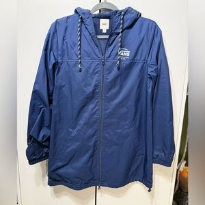 Vans Navy Blue Hooded Rain Jacket